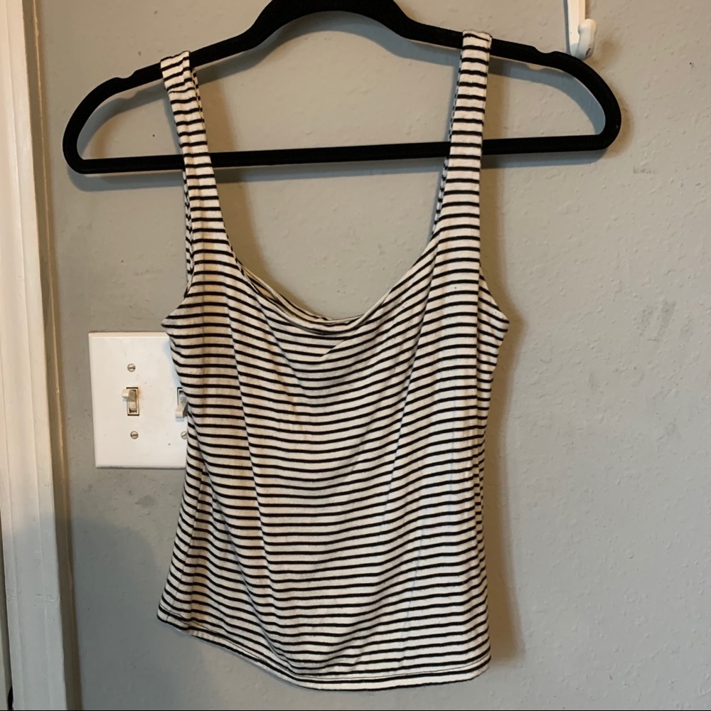 Black and white tank top